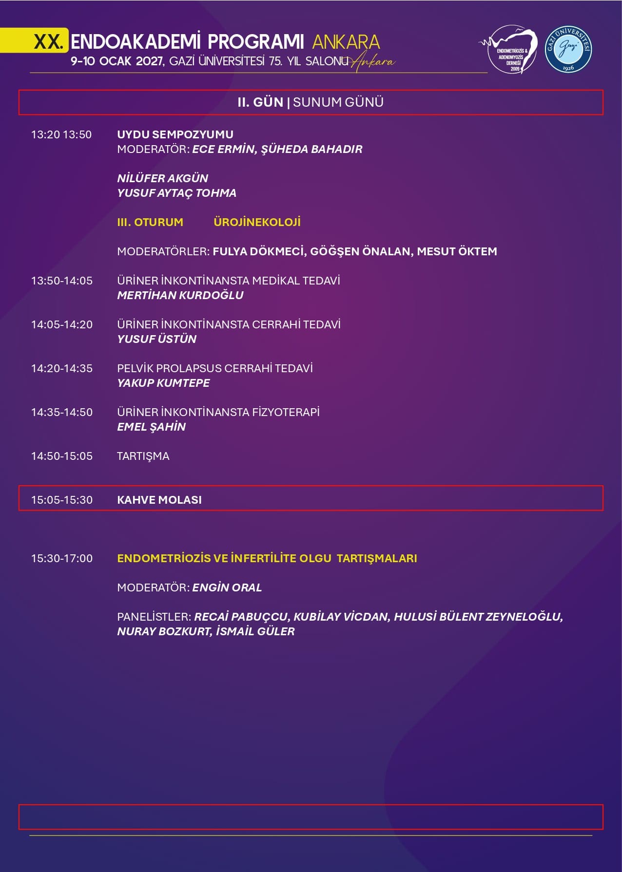 XX. Endo Akademi Ankara Programı - Sayfa 3